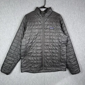 Chaqueta Patagonia Hombre Talla GRANDE Nano Puff Cremallera Completa Chaqueta Negra Logo - Imagen 1 de 8