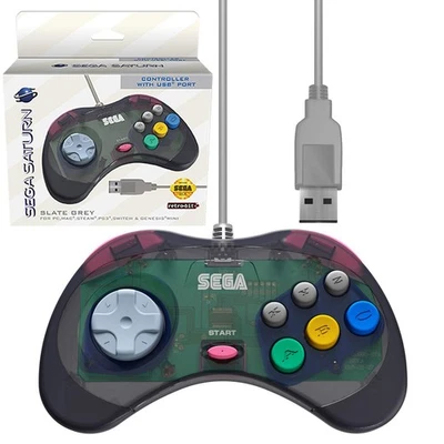 Official Sega Saturn USB Controller Pad (Model 2) for Sega Genesis Mini, PS3,... - Image 1 of 4