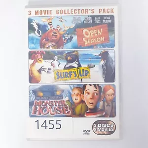Open Season Surf's Up Monster House 3 Disc Set DVD Region 4 PAL Free Postage - Picture 1 of 4