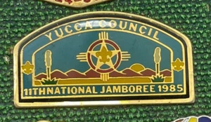 Vintage BSA Boy Scouts America Yucca Council 11th National Jamboree 1985 Pin - Picture 1 of 1