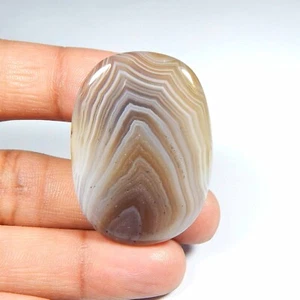 Natural Montana Agate Gemstone 42x30 mm Oval Shape Polished Cabochon Loose #7570 - Picture 1 of 7