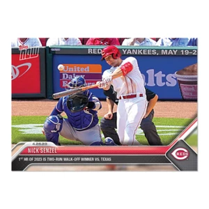 Tarjeta 187 Nick Senzel - 2023 MLB TOPPS NOW - Dos carreras a pie  - Imagen 1 de 2