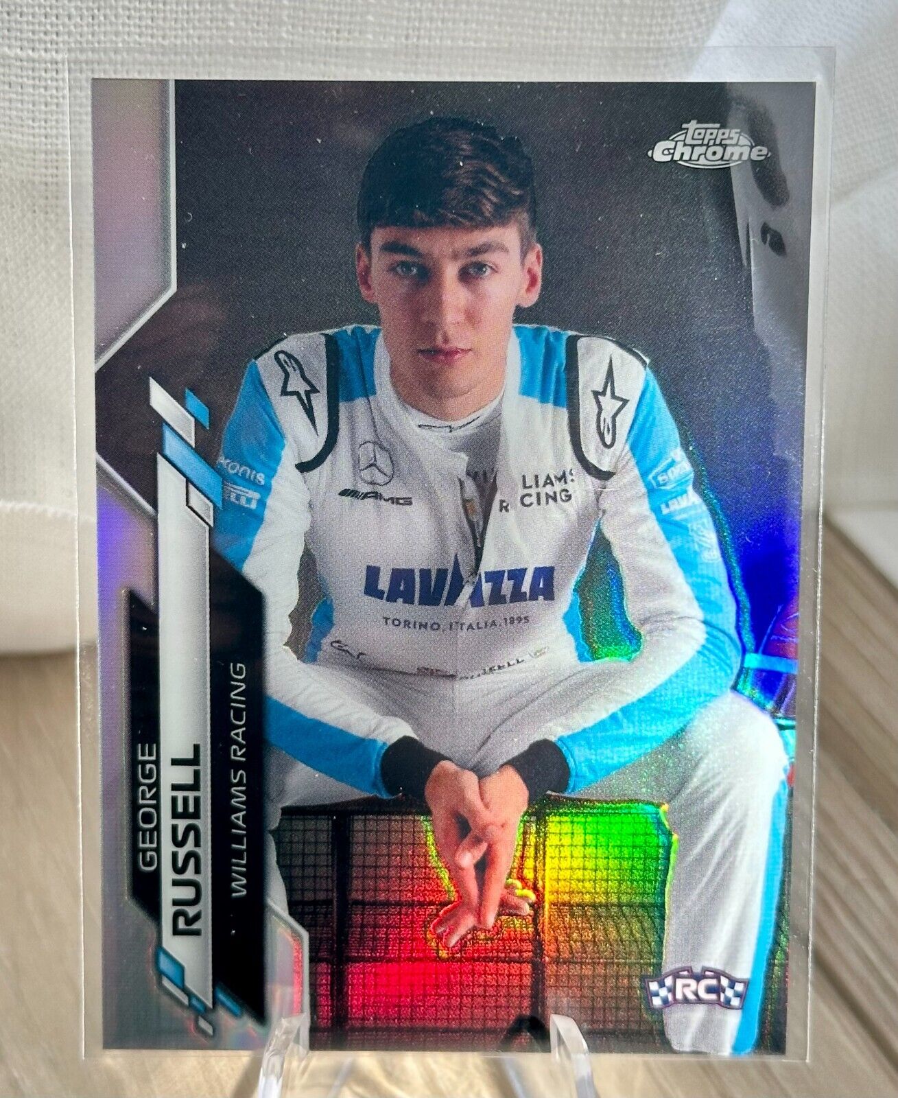 2020 Topps Chrome F1 George Russell #19 SP - Formula 1 Variation Refractor