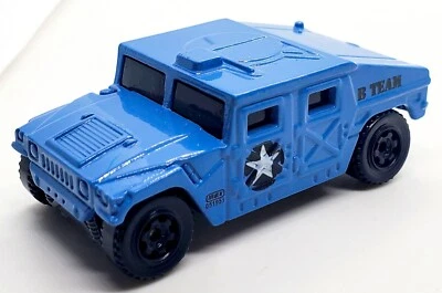 MATCHBOX HUMVEE MBX Military B Team 051951 2016 azul fundido a presión 1:70 SUV de 2 5/8" Foto 1 de 4