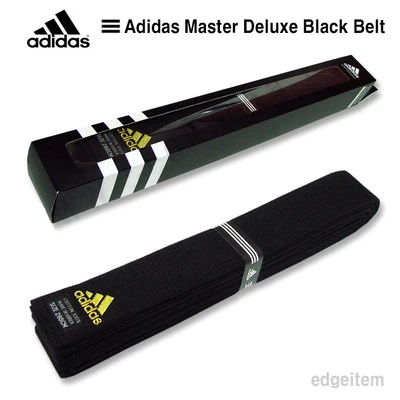 Adidas Master Deluxe Black Belt Taekwondo TKD Karate Judo Hapkido - Image 1 of 4