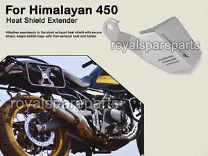 Fit For Royal Enfield Himalayan 450 Heat Shield Extender, Silver - Picture 1 of 7