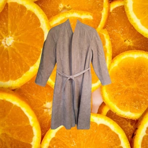 Harold Grand Lilli Ann Collection Ultra Suede Long Coat with Belt - Picture 1 of 6