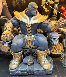 Sideshow 300434 El trono de Thanos Maqueta Estatua Edición Exclusiva Dos Cabezas - Imagen 1 de 21
