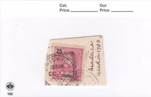 FUNCHAL / MADEIRA D. CARLOS I 25 REIS ON PIECE - Picture 1 of 1