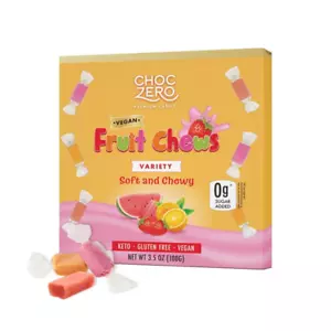 Chewy Candy Variety Pack, Sugar Free, All Natural, Vegan, Orange Strawberry and - Picture 1 of 7