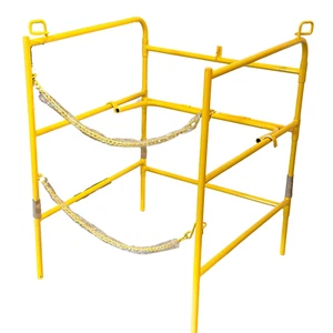 Grainger 10K047 Collapsible Manhole Guard Rail 42x33x33 in, Steel, Yellow - New - Picture 1 of 15