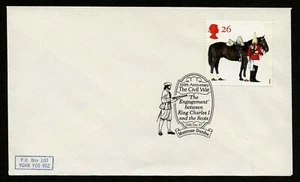 UK 1997 Cover 350th Anniversary of Civil War 26p Queen's Horse 26 December - Picture 1 of 2