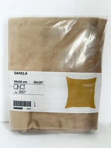 Ikea SANELA Cushion cover, light brown, 20x20 " 205.653.90 - NEW - Picture 1 of 2