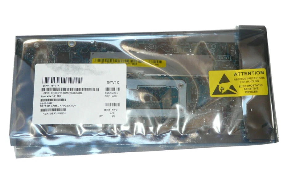 NEW GENUINE DELL LATITUDE 7310 7410 MOTHERBOARD i5 10210U 4.2GHz 8GB GYV1X - Image 1 of 1