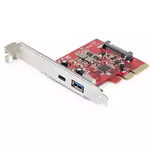 StarTech 2-Port 10Gbps USB-A & USB-C PCIe Card - USB 3.1 Gen 2 PCI Express T - Picture 1 of 3