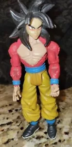 Dragon Ball Z GT SS4 Goku DBZ Super Saiyan 6.5" Figure Jakks 2004 Missing Tail - Picture 1 of 2