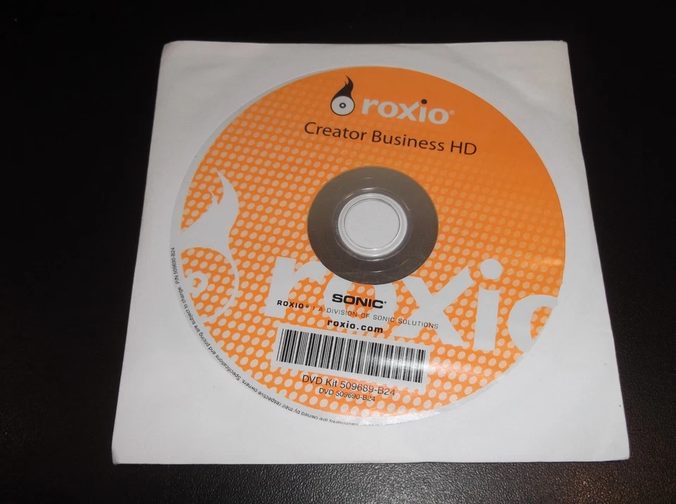 Roxio Sonic Digital Media Plus & Roxio Easy Media Creator DVD Disc - Image 1 of 1