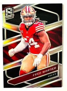 Tarjeta Prizm 2024 Panini Spectra Fred Warner PLATEADA #90 49ERS ¡Estrella! - Imagen 1 de 3