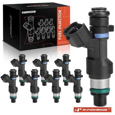 A-Premium 8 件装全新黑色燃油喷射器适用于 INFINITI FX50 2009 - 2013 V8 5.0L DOHC — 第 1/4 张图片