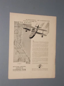 14 1930-1941 ANUNCIOS DE AVIONES PRIVADOS DE COLECCIÓN KEYSTONE, STEARMAN, BELLANCA, BUHL, ++ - Imagen 1 de 9
