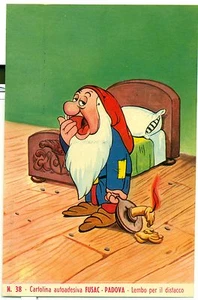 DISNEY Cartolina autoadesiva FUSAC - PADOVA n. 38 "Pisolo" "Sleepy" - Imagen 1 de 1