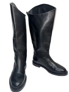 Stivali donna Steve Madden in pelle nera Gaige stile equitazione al ginocchio usati in ottime condizioni, 11 - Foto 1 di 20