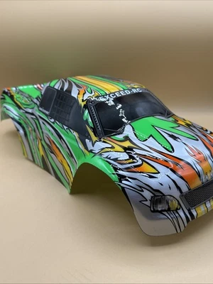 1/10 Exceed RC Truck Painted Car Body Shell Kit Fire - Image 1 of 4