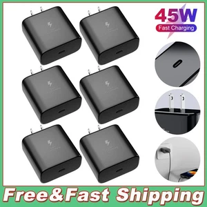 6-Pack 45W USB-C Super Fast Chargers for Samsung Galaxy S23/S22/S21+ Series - Picture 1 of 11
