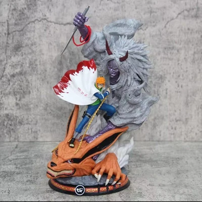 Action Figure Naruto Minato VS Kurama Devil 27cm STATUA DA COLLEZIONE Anime - Immagine 1 di 4