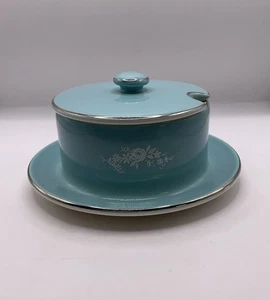 Olla de condimentos vintage Sandland Hanley Staffordshire con tapa - repuestos repuesto - Imagen 1 de 21