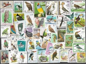 PÁJAROS EN SELLOS 300 COLECCIÓN COMPLETAMENTE DIFERENTE NATURALEZA 29-6-25 - Imagen 1 de 2