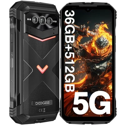 DOOGEE VMAX Plus Outdoor Handy Ohne Vertrag 5G 36GB+512GB 2000mAh Smartphone Neu - Bild 1 von 4
