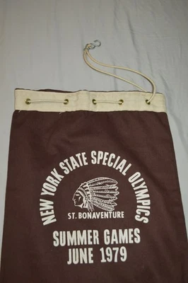 VTG 1979 St. Bonaventure University NY Special Olympics Snitz Drawstring Bag - Image 1 of 4