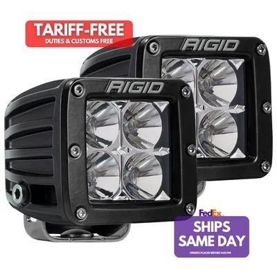 Rigid Industries 202113, 2 Pack Black Aluminum Led Light Pair Dually - Flood Pat - Image 1 of 4