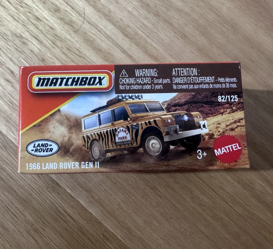 Matchbox 2025. 1966 Land Rover Gen II. 82/125. Power Grab. Safari Park. Brown - Image 1 of 1