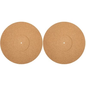 Juego de 2 tocadiscos deslizables para tapetes de corcho para discos cojines - Imagen 1 de 12