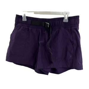 GAP Womens M Athletic Shorts Purple Quick Dry Elastic Waist Hiking Running - Picture 1 of 7
