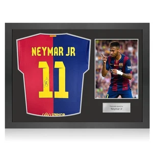 Neymar Jr Signed Barcelona 2024-25 Football Shirt. Icon Frame - Picture 1 of 5