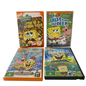 SpongeBob SquarePants DVD Bundle Nickelodeon Reg 4 Animation Xmas Krabby Deep - Picture 1 of 15