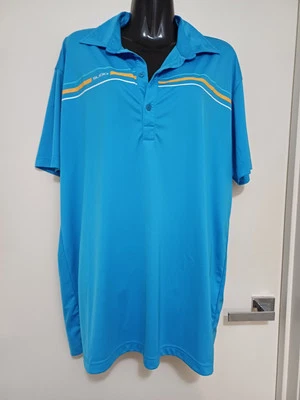 Sligo Short Sleeve Blue Mens Golf Top - Image 1 of 3