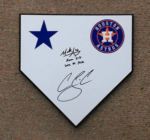 Astros MARK APPEL & CARLOS CORREA Signed Autographed Baseball PROOF! #1 PICKS - Picture 1 of 1
