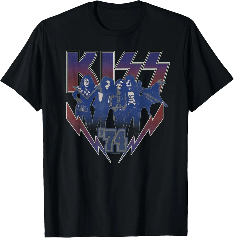 Camiseta KISS - 1974 Lightning Foto 1 de 1