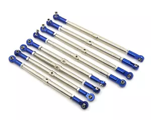 Alu Gelenkköpfe + Stahl Spannschloss Set (8) für 1/10 Revo, E-Revo, Summit - Bild 1 von 1