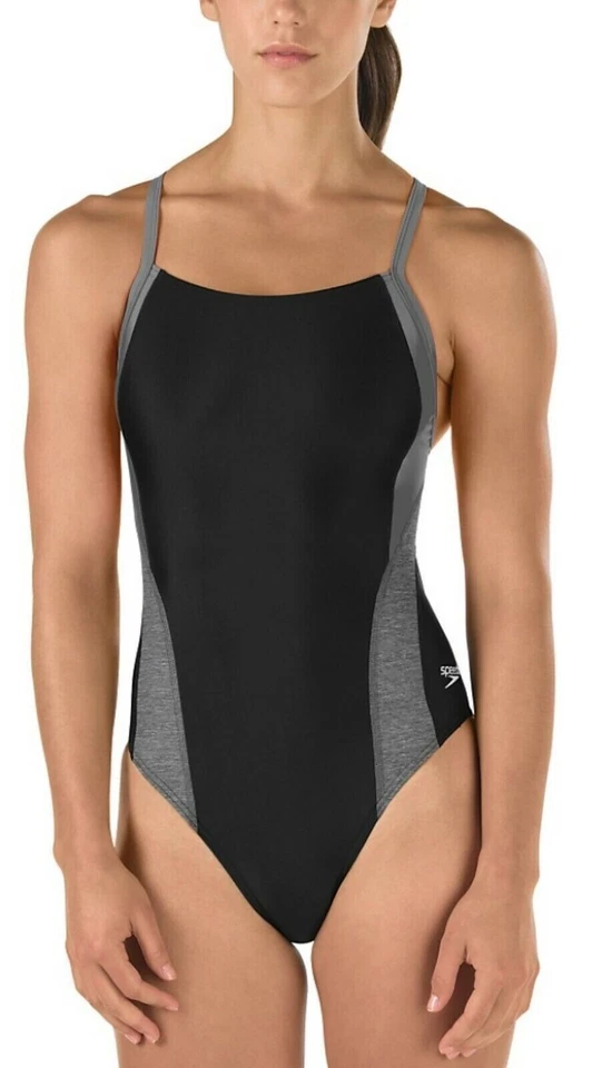 Speedo Relaunch Splice Flyback Black Women's Size 26 6514