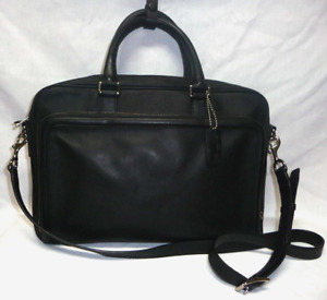 Coach Crosby City Briefcase Black Saffiano Leather 71330