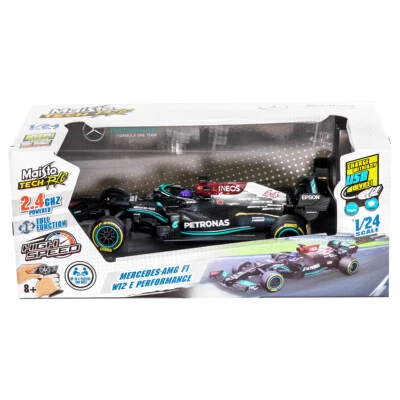 One For Fun 1:24 Premium RC F1 Mercedes 2021 Stagione L Hamilton Gara Auto Toy - Immagine 1 di 4