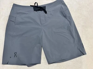 Pantalones cortos híbridos Run On Clouds para hombre gris con cordón ropa deportiva talla XL - Imagen 1 de 10