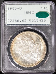 CAC Rattler 1903-O $1 Silver Morgan Dollar MS 62 PCGS # 5015425 + Bonus - Picture 1 of 2