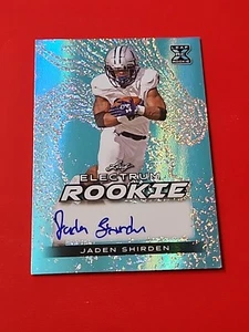 Jaden Shirden 2024 Leaf Electrum Rookie Platinum Sparkle Auto 2/6 Monmouth Hawks - Bild 1 von 6