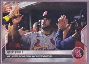 Albert Pujols Cards 2022 MLB TOPPS NOW® Card #796 Record HR off 450 Pitchers - Picture 1 of 2